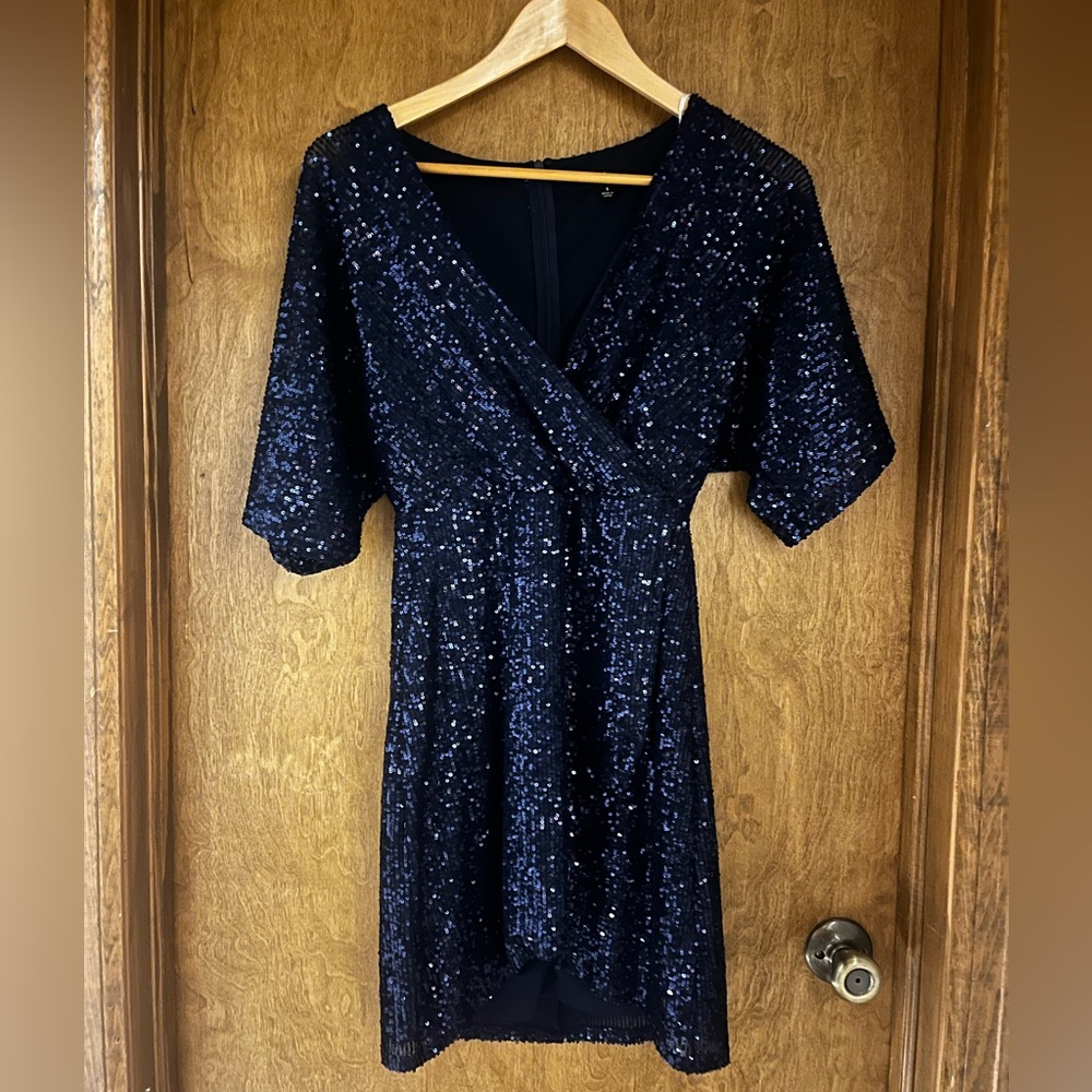 Lulu's Navy Sequin Dress